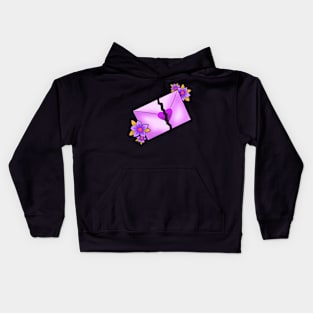 loveletter (purple) Kids Hoodie